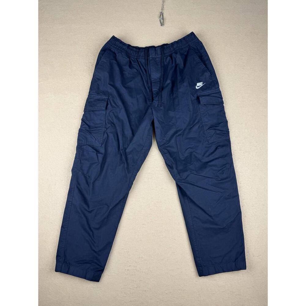 Nike Sportswear Utility Cargo Tech Pants Joggers Woven Mens 34 Black GUC